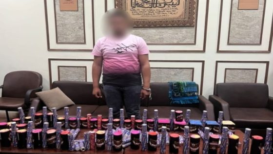 ضبط عاطلين يتاجران فى الألعاب النارية ويروجان لها