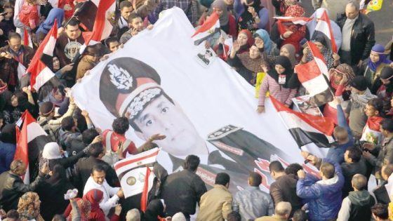 الشعب المصري يصطف خلف الرئيس السيسي رافضآ لمخطط التهجير