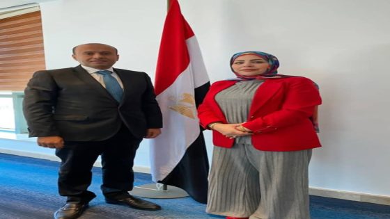 وزيرة شؤون المرأة ب ليبيا فى إستقبال القنصل المصرى محمد عرفة لبحث سبل التعاون بين البلدين